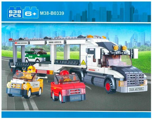Конструктор SLUBAN Городская серия M38-B0339 TRANSPORTER TRUCK - фото 3