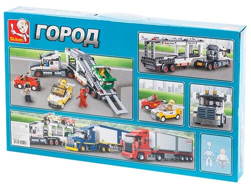 Конструктор SLUBAN Городская серия M38-B0339 TRANSPORTER TRUCK - фото 4