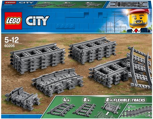 Конструктор LEGO City Trains 60205 Рельсы - фото 1
