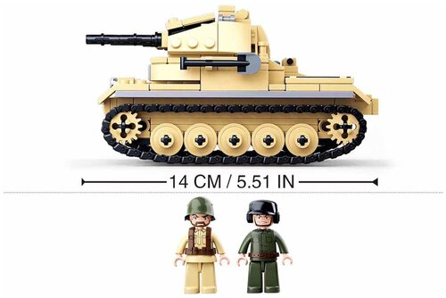 Конструктор SLUBAN WW2 M38-B0691 Немецкий танк Panzer - фото 5