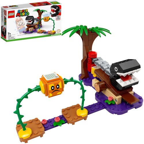 Конструктор LEGO Super Mario 71381 Дополнительный набор «Кусалкин на цепи — встреча в джунглях» - фото 3