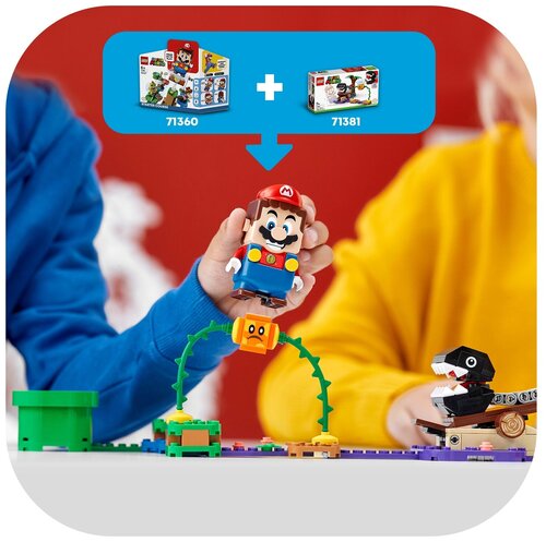 Конструктор LEGO Super Mario 71381 Дополнительный набор «Кусалкин на цепи — встреча в джунглях» - фото 5