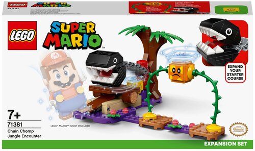 Конструктор LEGO Super Mario 71381 Дополнительный набор «Кусалкин на цепи — встреча в джунглях» - фото 1