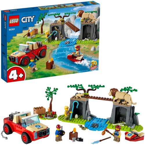 Конструктор LEGO City Stuntz 60301 Спасательный внедорожник для зверей - фото 4