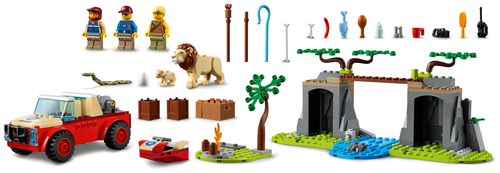 Конструктор LEGO City Stuntz 60301 Спасательный внедорожник для зверей - фото 5