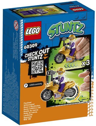 Конструктор LEGO LEGO City Stuntz 60309 Трюковый мотоцикл с экшн-камерой - фото 3