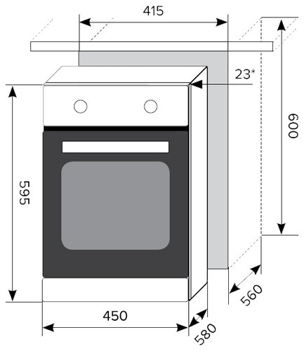 Духовой шкаф LEX EDM 4570 BL - фото 2