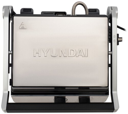 Электрогриль Hyundai HYG-5047, черный и черный - фото 5