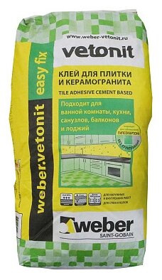 Клей Weber Easy Fix 25 кг - фото 3