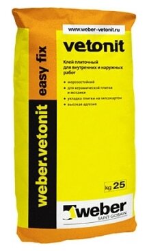 Клей Weber Easy Fix 25 кг - фото 4