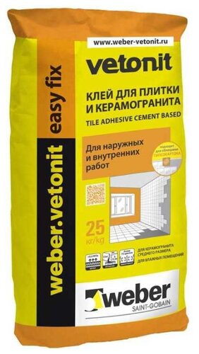 Клей Weber Easy Fix 25 кг - фото 1
