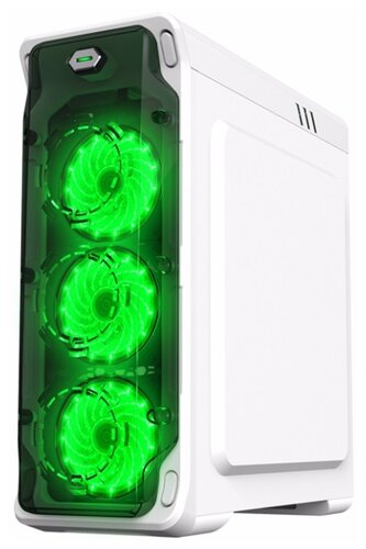 Компьютерный корпус GameMax StarLight White/green - фото 3