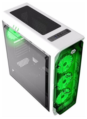 Компьютерный корпус GameMax StarLight White/green - фото 4