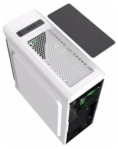 Компьютерный корпус GameMax StarLight White/green - фото 5
