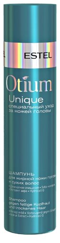 ESTEL шампунь Otium Unique для жирной кожи головы и сухих волос - фото 1