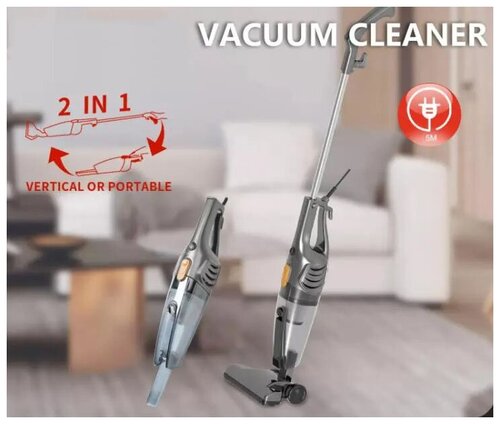 Пылесос, вертикальный ручной, бытовой, с контейнером, для уборки дома, офиса, телескопическая труба, с защитой от перегрева, длина шнура 4м,1000ВТ, - фото 3