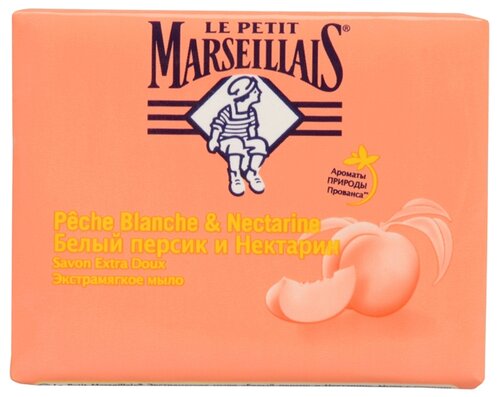 Мыло кусковое Le Petit Marseillais Экстрамягкое Белый персик и Нектарин - фото 3