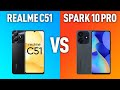 Видео - REALME C51 VS Tecno Spark 10 Pro. Битва бюджетных смартфонов. Что выбрать?