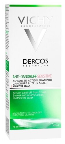 Vichy шампунь Dercos Anti-Dandruff Sensitive - фото 2