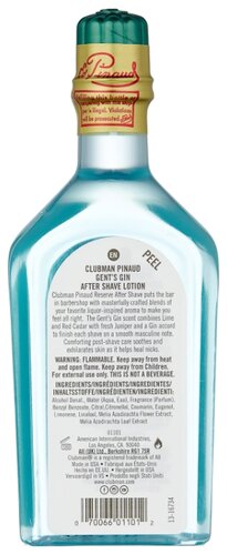 Лосьон после бритья After Shave Lotions Gent Gin Clubman - фото 2