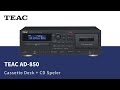 Видео - TEACT AD-850 Cassette Deck en CD Speler