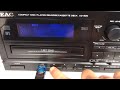 Видео - TEAC AD-800 - CD Player and Auto Reverse Cassette Deck with USB