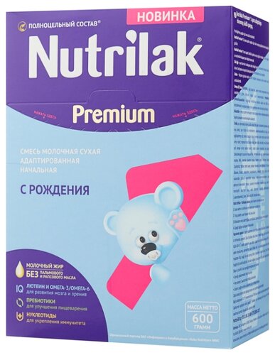 Смесь Nutrilak (InfaPrim) Premium 1 (с 0 до 6 месяцев) 600 г - фото 1