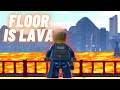 Видео - Lego City Undercover but the FLOOR IS LAVA