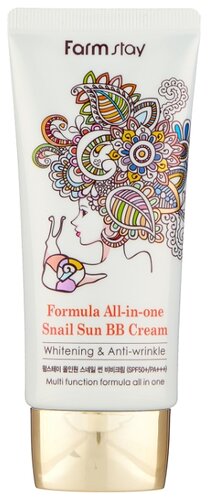 Farmstay BB крем Snail Sun Formula All In One SPF 50, 50 г - фото 1