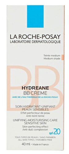 La Roche-Posay BB крем для чувствительной кожи Hydreane SPF 20, 40 мл - фото 2