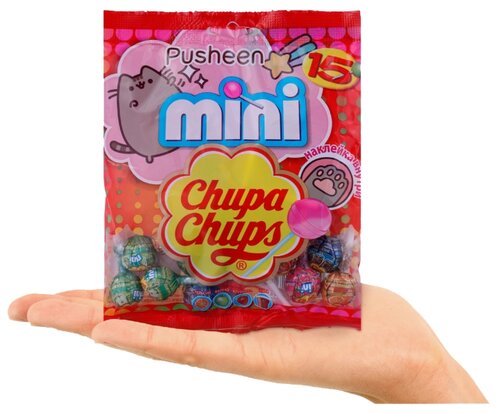 Карамель Chupa Chups Mini Pusheen ассорти 90 г - фото 3