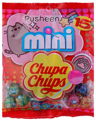 Карамель Chupa Chups Mini Pusheen ассорти 90 г - фото 4