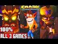 Видео - Crash Bandicoot N. Sane Trilogy Full Game Walkthrough 100% - No Commentary (#CrashBandicoot) 2017