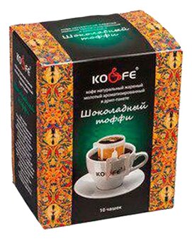 Молотый кофе KO&FE Шоколадный тоффи, в дрип-пакетах - фото 2