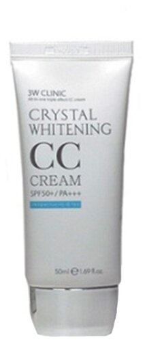 3W Clinic CC крем Crystal Whitening SPF 50, 50 мл - фото 3