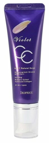 Deoproce CC крем Violet SPF 49, 50 г - фото 1