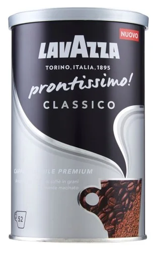 Кофе растворимый Lavazza Prontissimo Classico с молотым кофе, жестяная банка - фото 1