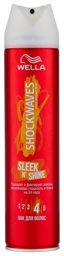 Wella Лак для волос Shockwaves Sleek n` shine, экстрасильная фиксация - фото 1