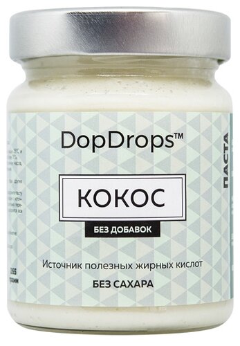 DopDrops Паста ореховая Кокос без добавок стекло - фото 1