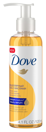 Dove мицеллярный гель для снятия макияжа с маслами - фото 1