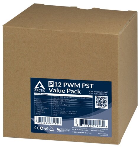 Система охлаждения для корпуса Arctic P12 PWM PST Value Pack - фото 5