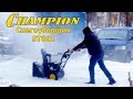 Видео - Снегоуборщик CHAMPION ST 661 обзор