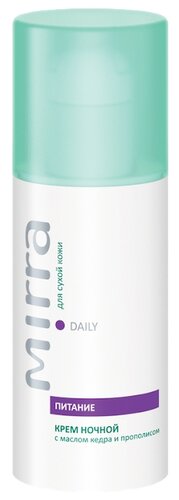 Mirra DAILY Крем ночной для сухой кожи с маслом кедра и прополисом для лица, шеи и области декольте - фото 1