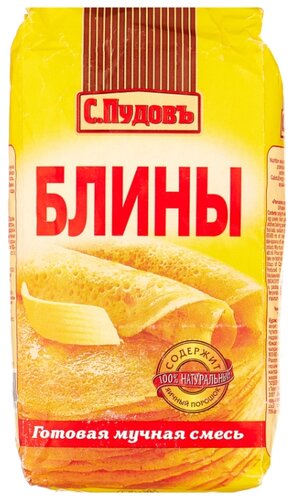 С.Пудовъ Мучная смесь Блины, 0.5 кг - фото 1