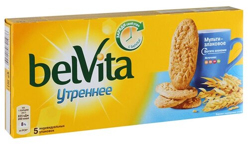 Печенье Belvita Утреннее мультизлаковое, 225 г - фото 1