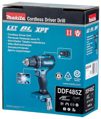 Аккумуляторная дрель-шуруповерт Makita DDF485Z 50 Н·м - фото 4