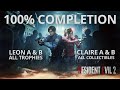 Видео - Resident Evil 2 100% Walkthrough 🧟💯(All Collectibles, Trophies &amp; Scenarios)