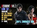 Видео - [Resident Evil 2 Remake] Leon 1st, Hardcore, 100%, Kill All Enemies, No Save, No Hit/Damage, S+