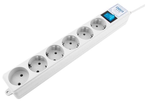 Сетевой фильтр Power Cube SPL(5+1)-16B-P, 3 м - фото 1