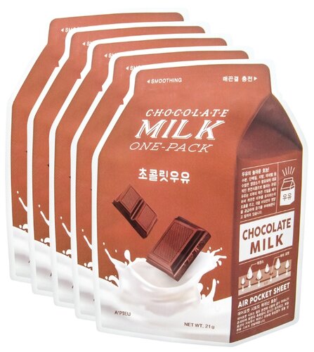 A'PIEU Маска тканевая с молочными протеинами и экстрактом какао Chocolate Milk One-Pack - фото 2